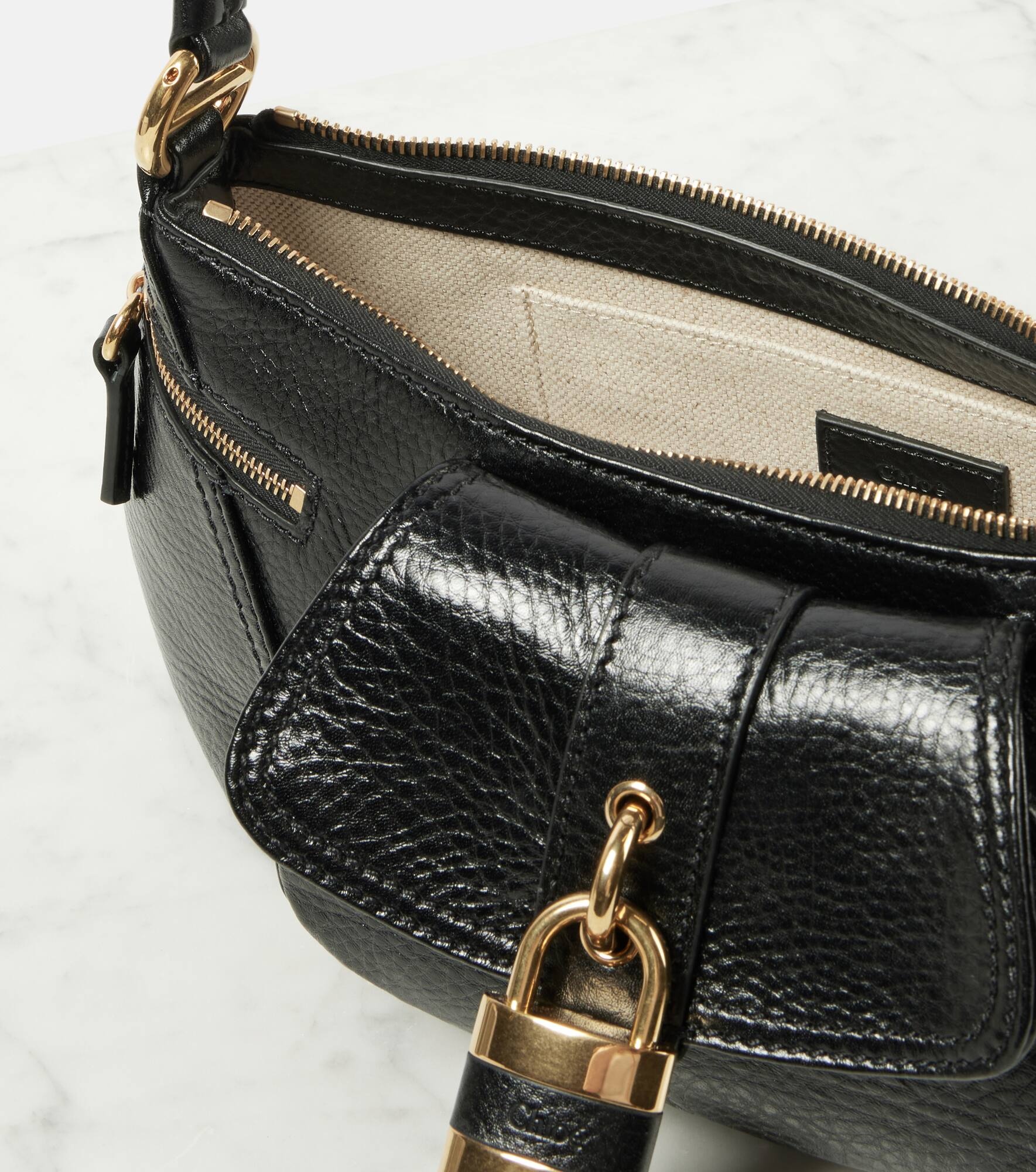 The 99 leather shoulder bag - 3