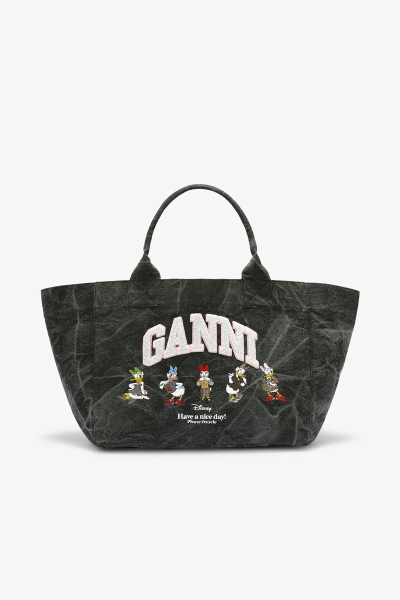 GANNI X DISNEY DAISY DUCK BLEACHED MEDIUM TOTE 1