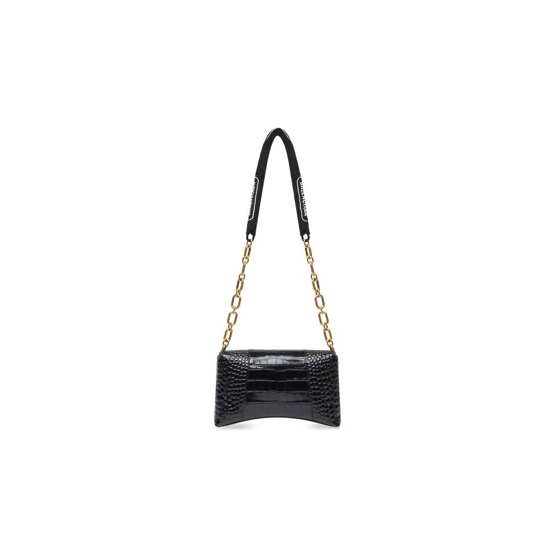Women's Downtown Xs Shoulder Bag Crocodile Embossed in Black - 5