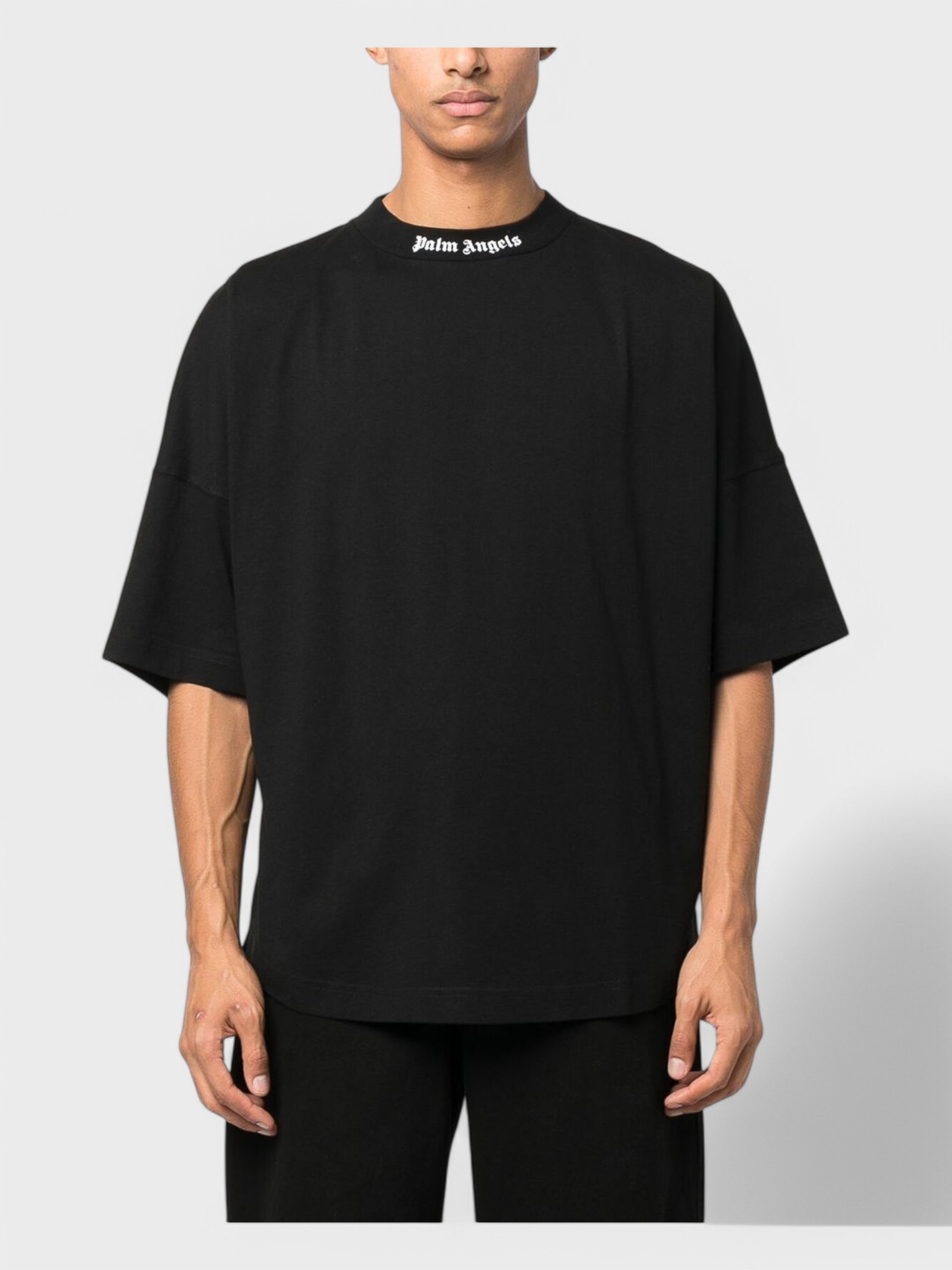 Palm Angels Classic Logo Over Tee 'Black/White' - 4