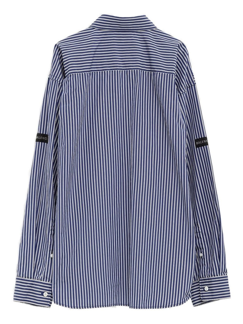 BALENCIAGA striped patch shirt outlook
