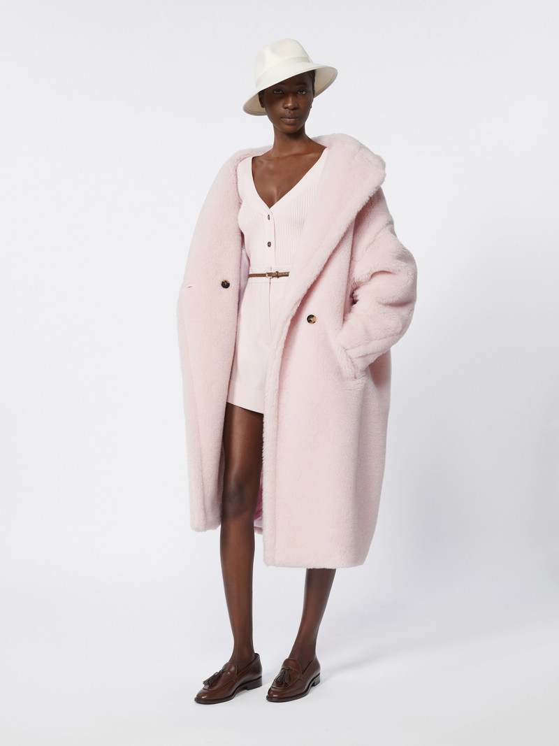 Max Mara TEDGIRL Alpaca and wool Teddy Bear Icon Coat - PINK outlook