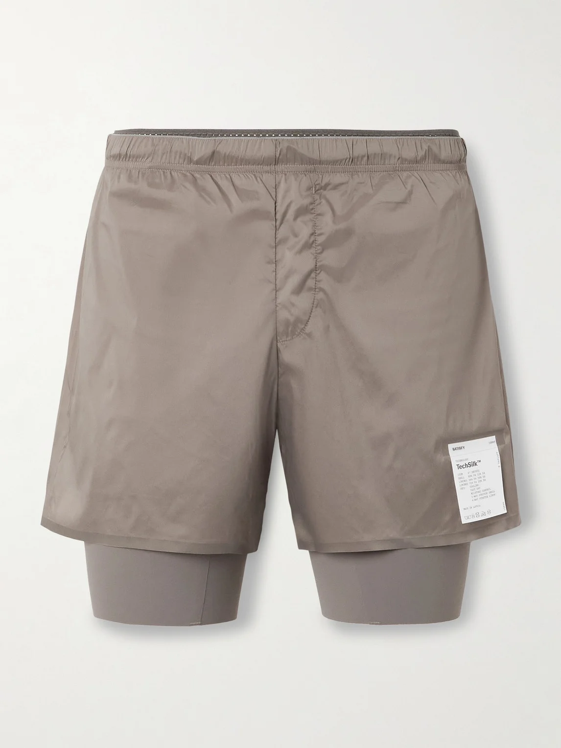 Slim-Fit Layered 8" Techsilk and Justice™ coldblack® Shorts - 1