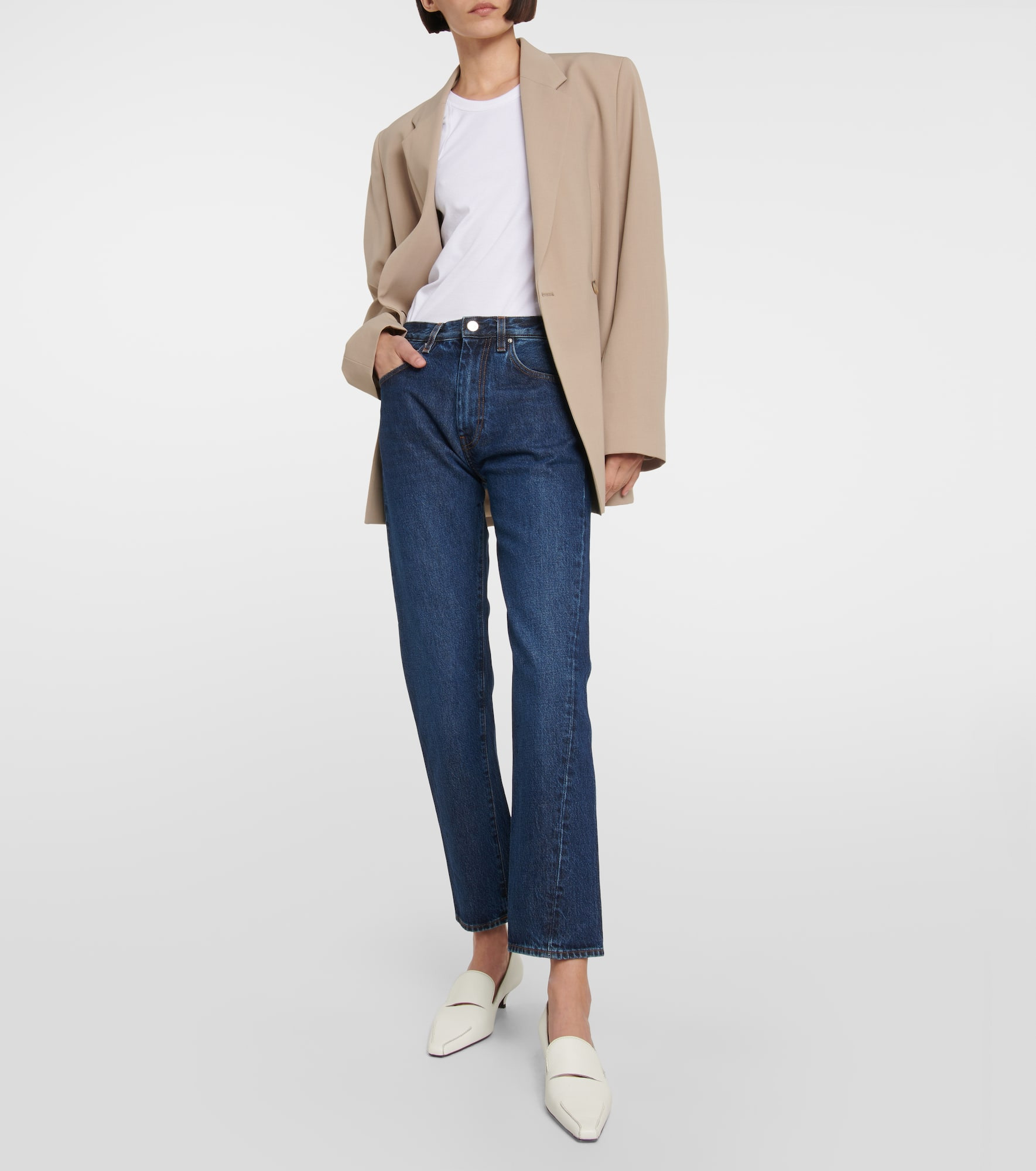 Twisted Seam mid-rise straight jeans - 2