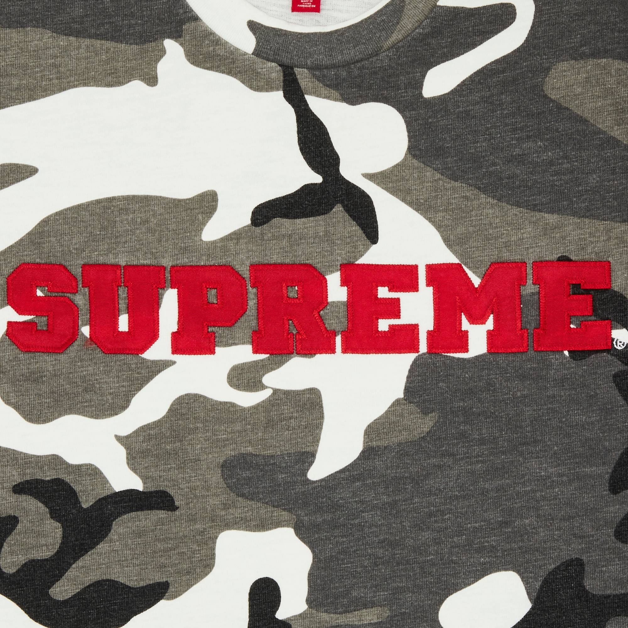 Supreme Supreme Collegiate Short-Sleeve Top 'Snow Camo' | REVERSIBLE