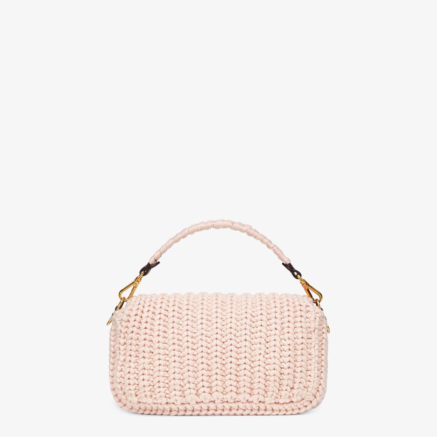 Pink wool bag with fringes - 4