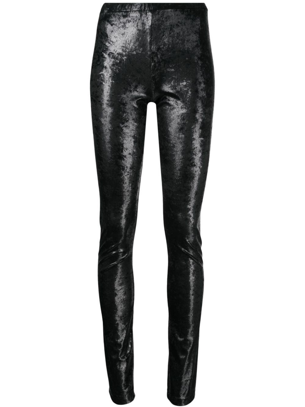 Junya Watanabe mid rise high shiny leggings REVERSIBLE