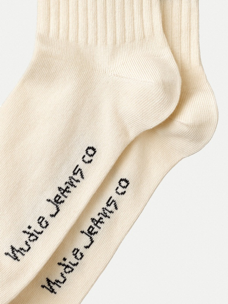 Nudie Jeans Amundsson Low Cut Offwhite outlook