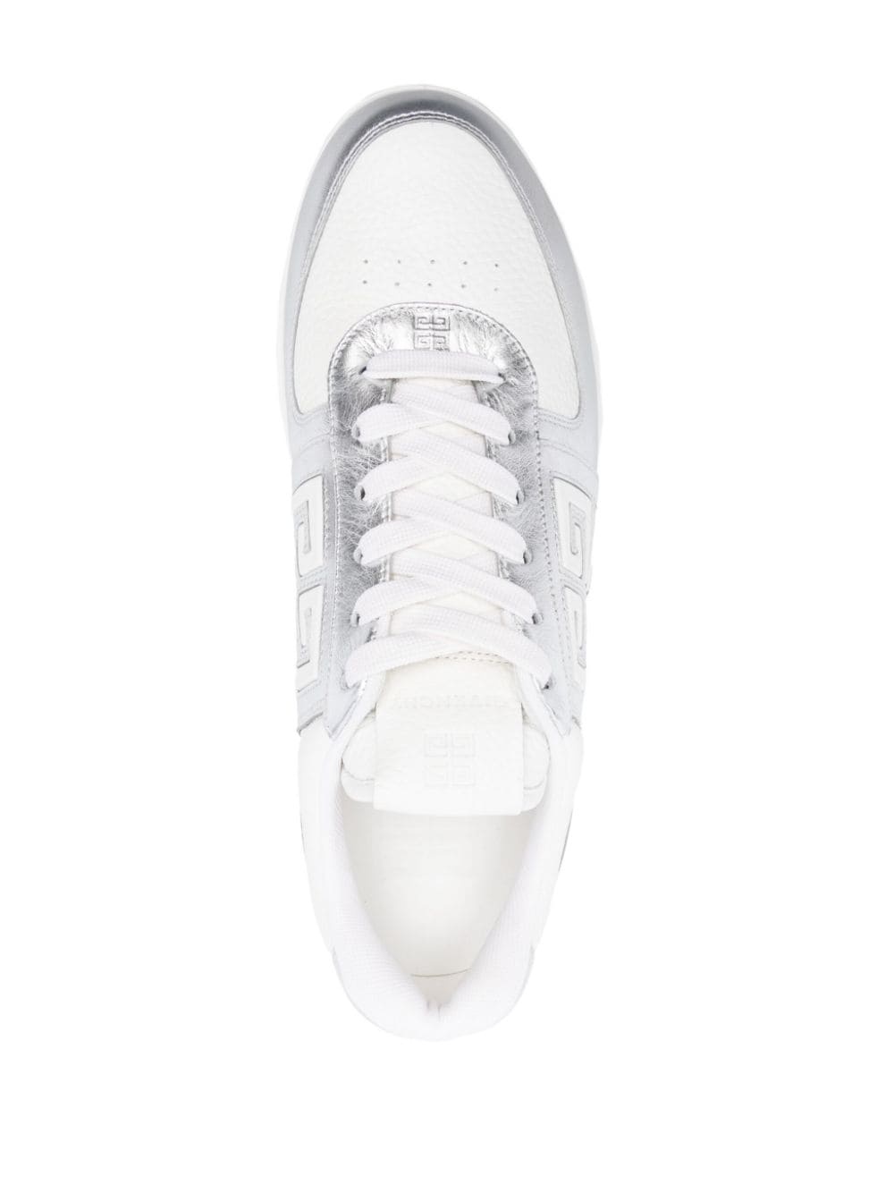 4G-embellished leather sneakers - 4