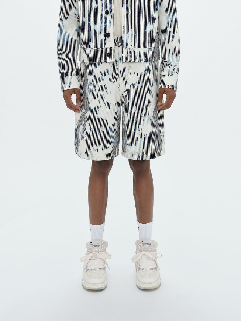 AMIRI STRIPED WORKMAN SHORT outlook