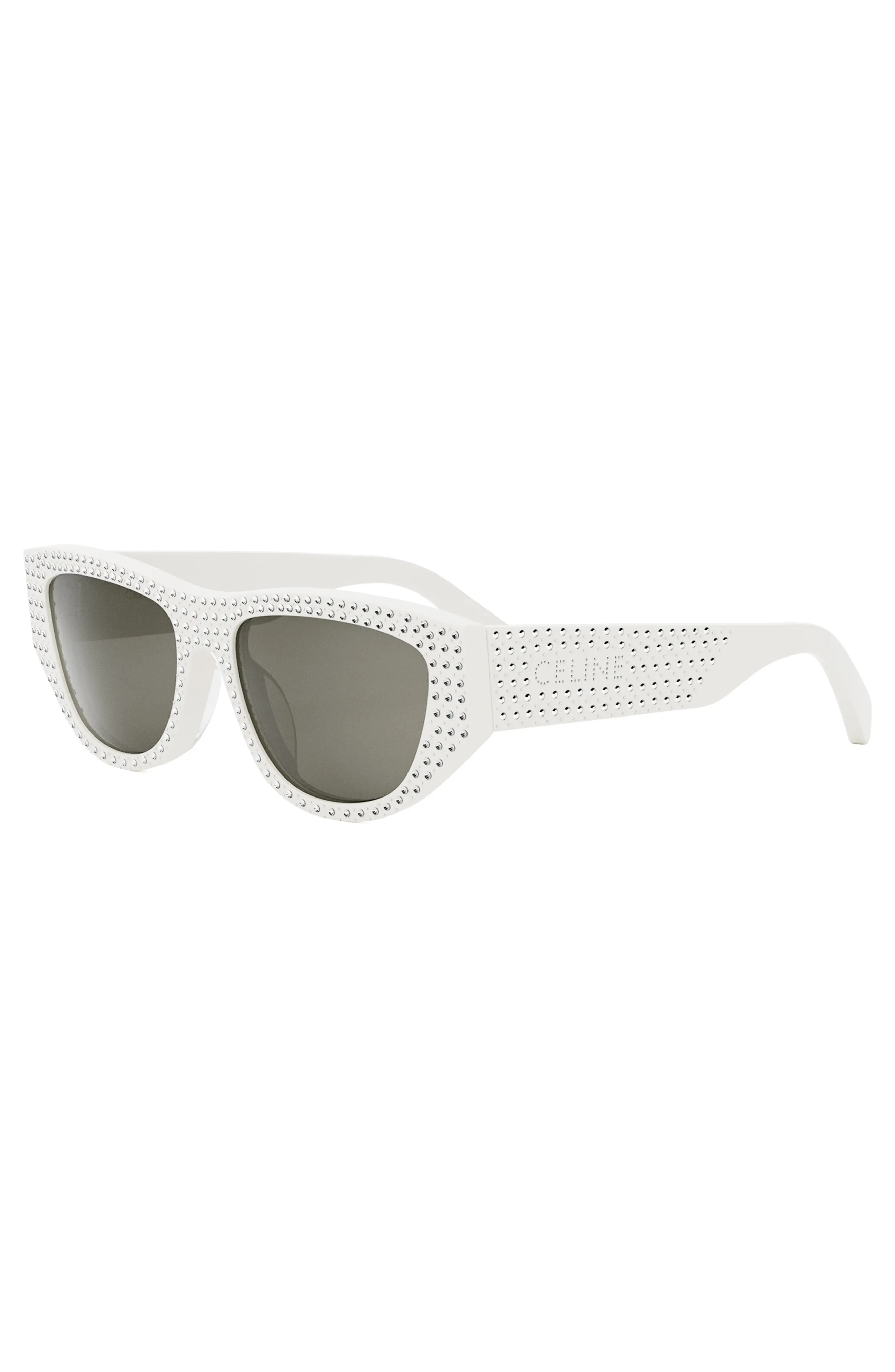 Animation 55mm Gradient Cat Eye Sunglasses in Ivory /Smoke - 2