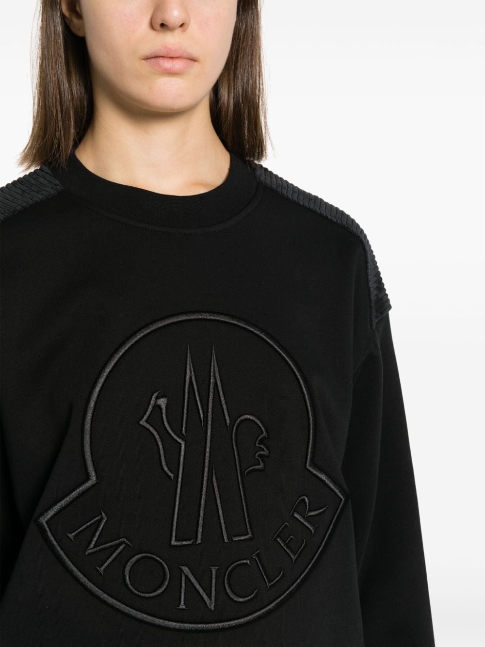 logo-embroidered cotton-blend sweatshirt - 5