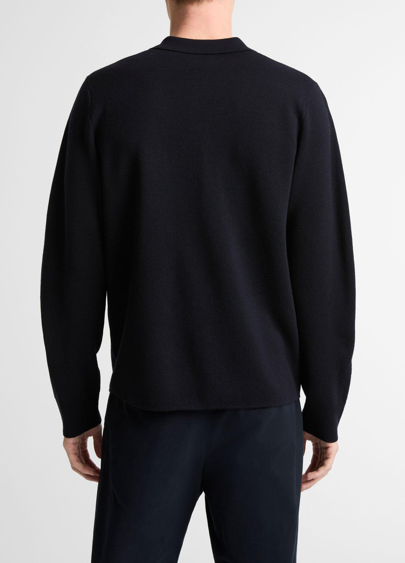 Vince Italian Merino Wool Milano Polo Sweater outlook