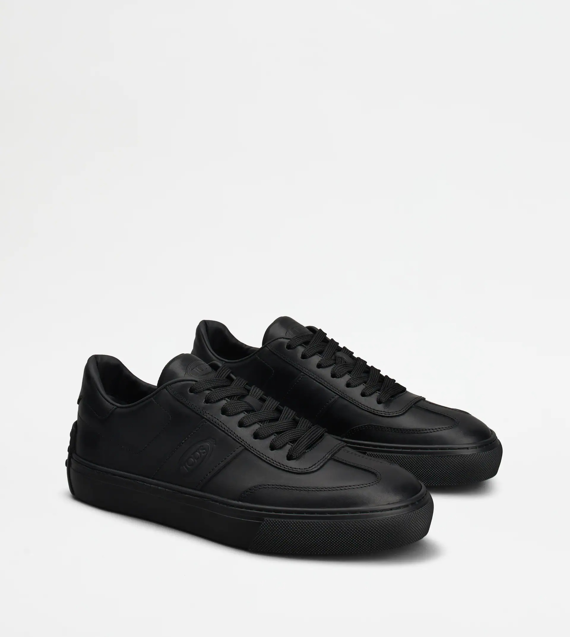 TOD'S SNEAKERS IN LEATHER - BLACK - 3