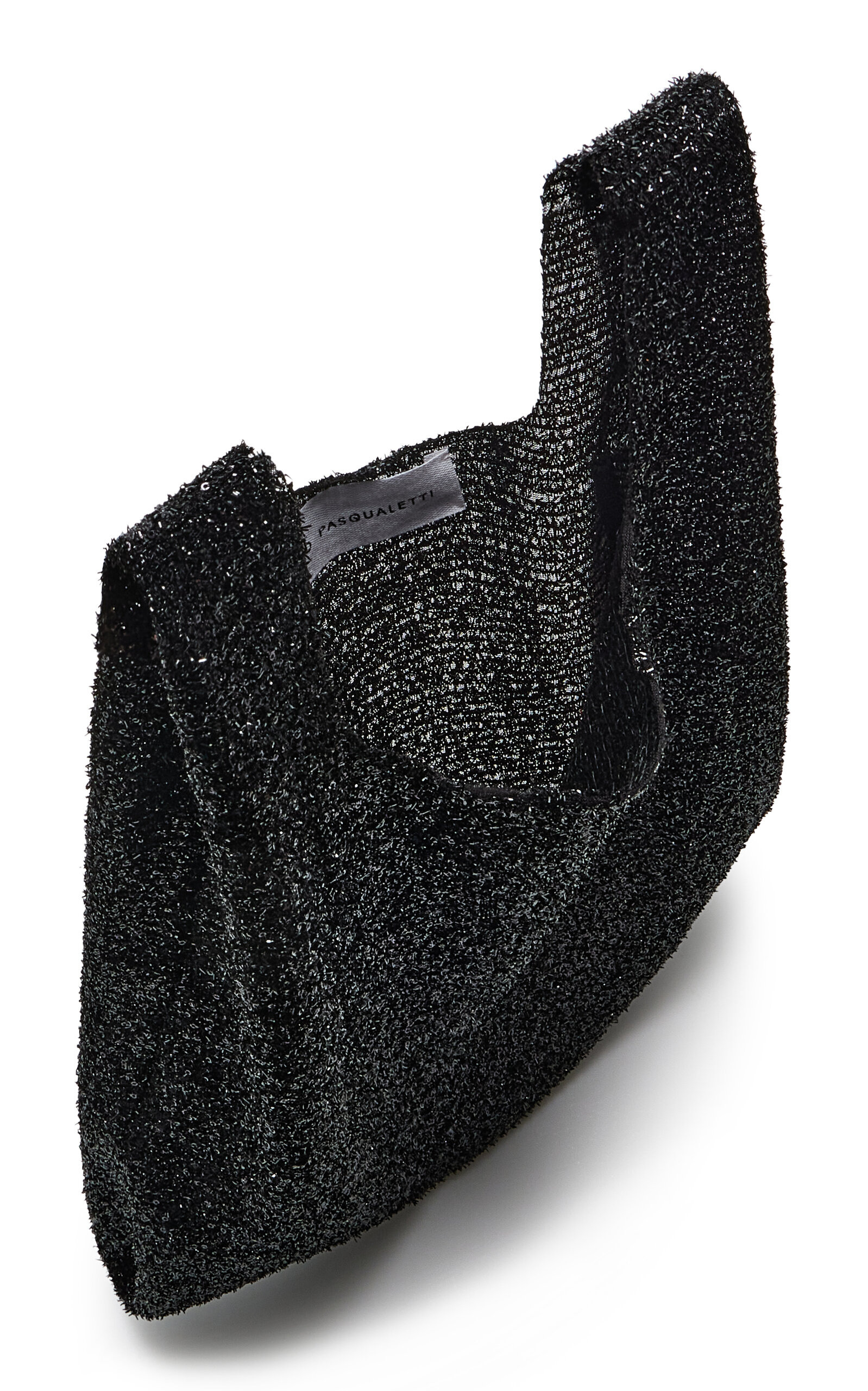 Sequined Shopping Tote black - 5