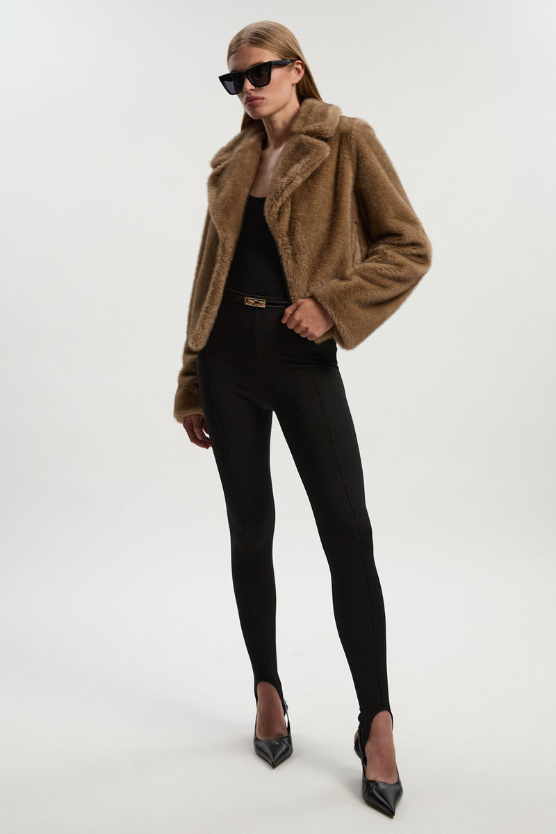 Faux Fur Cropped Jacket 1