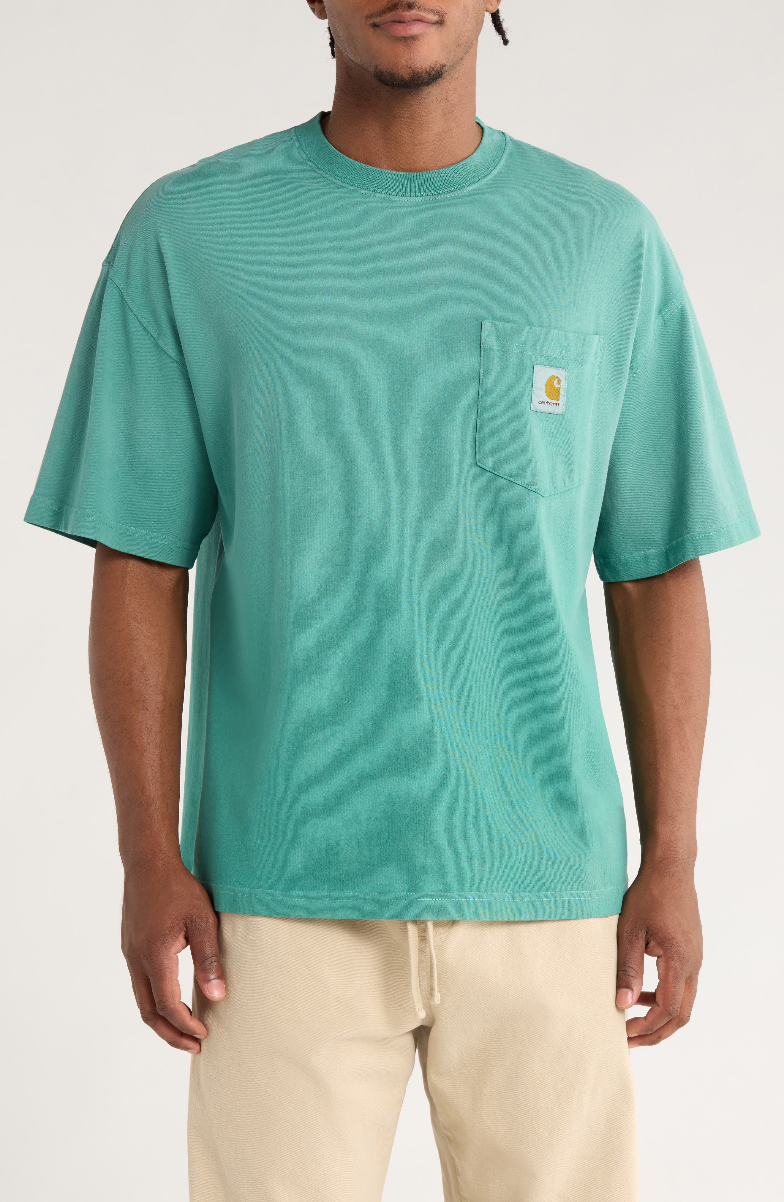 Carhartt Work In Progress Hudson Pocket T-Shirt in Saguaro (Chalk Wash) at Nordstrom - 1