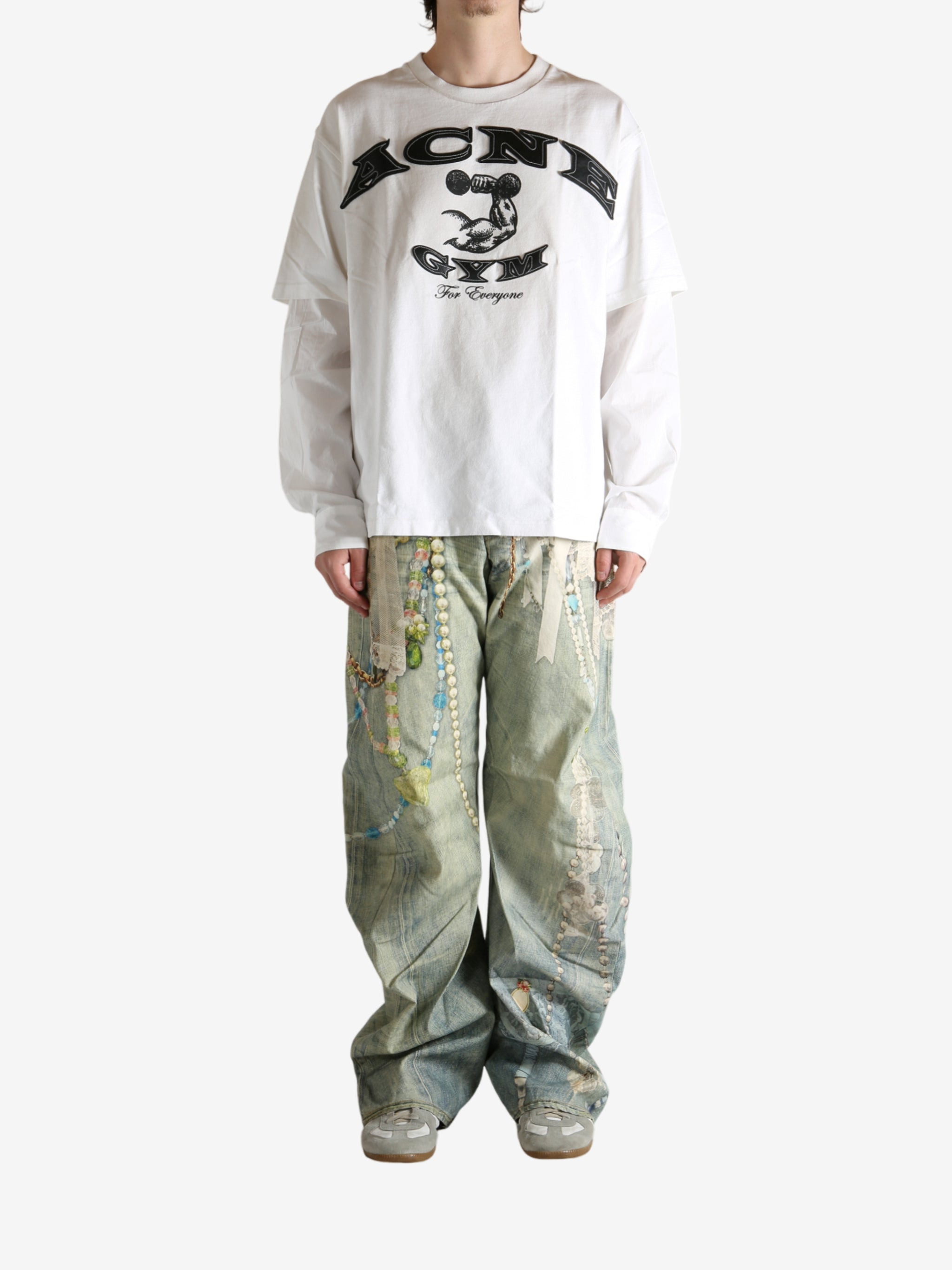 ACNE STUDIOS - Men Crew Neck Long Sleeve T-Shirts - 4