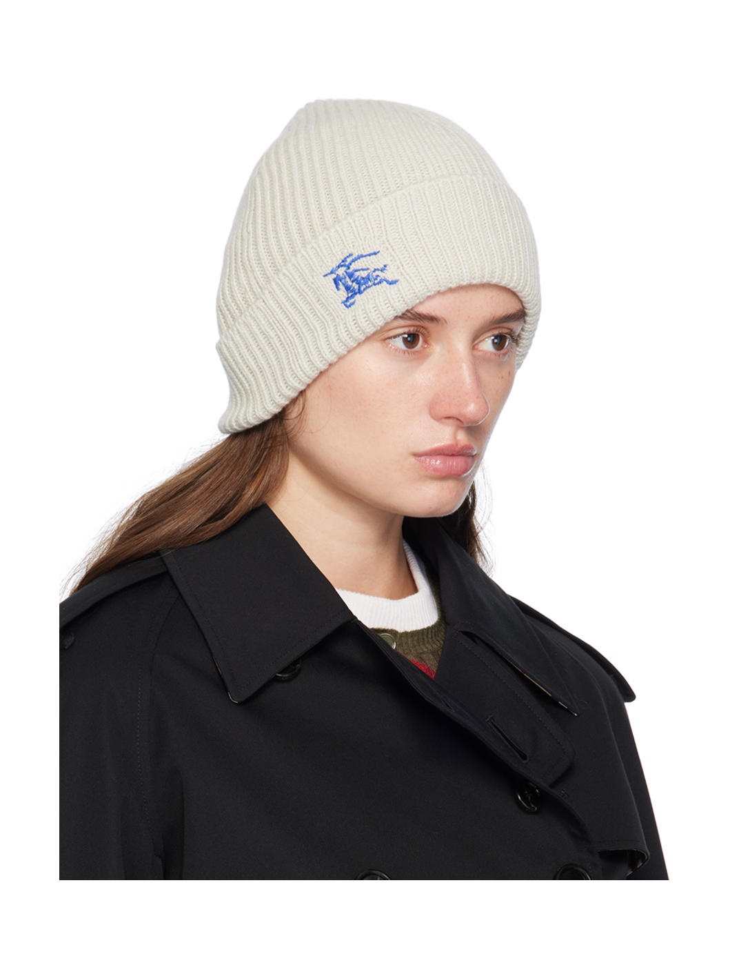 Off-White Equestrian Knight Cashmere Beanie - 2
