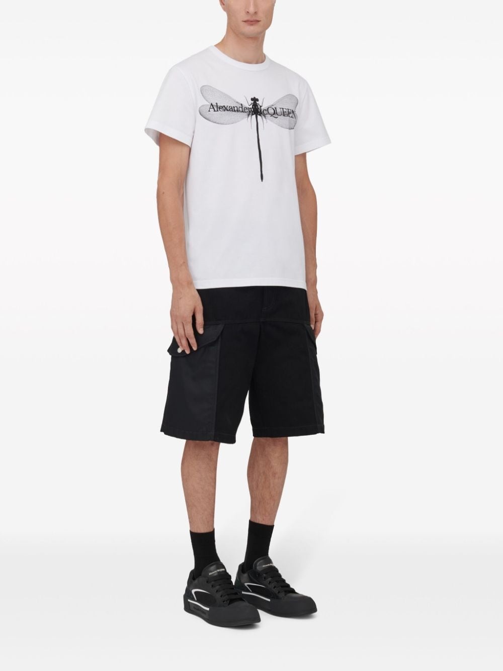 Dragonfly-print cotton T-shirt - 3