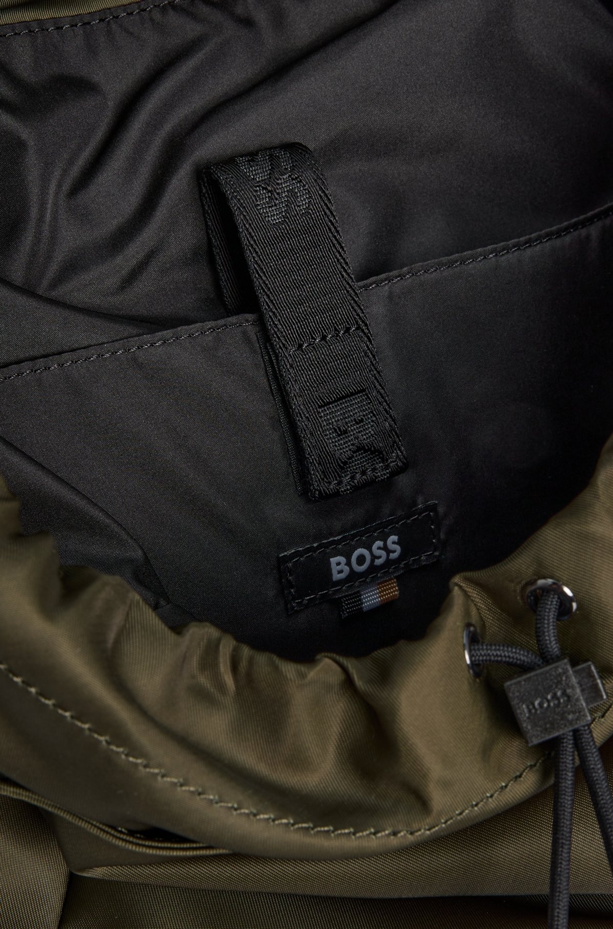 BOSS SELECTED BY SHOHEI OHTANI MULTI-POCKET BACKPACK WITH DOUBLE B MONOGRAM TRIM - 4