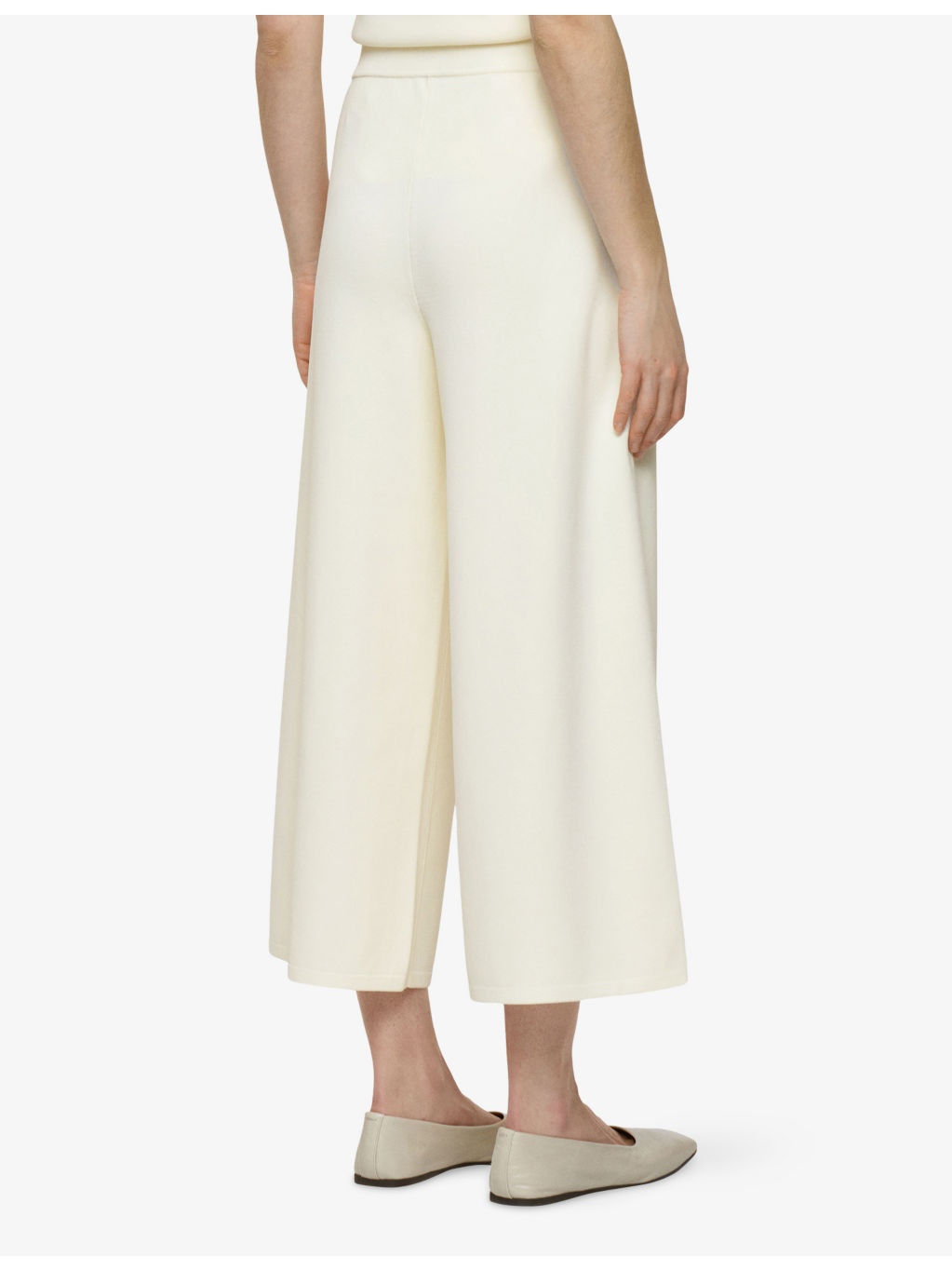 Wide-Leg High-Rise Stretch-Knit Culottes - 3