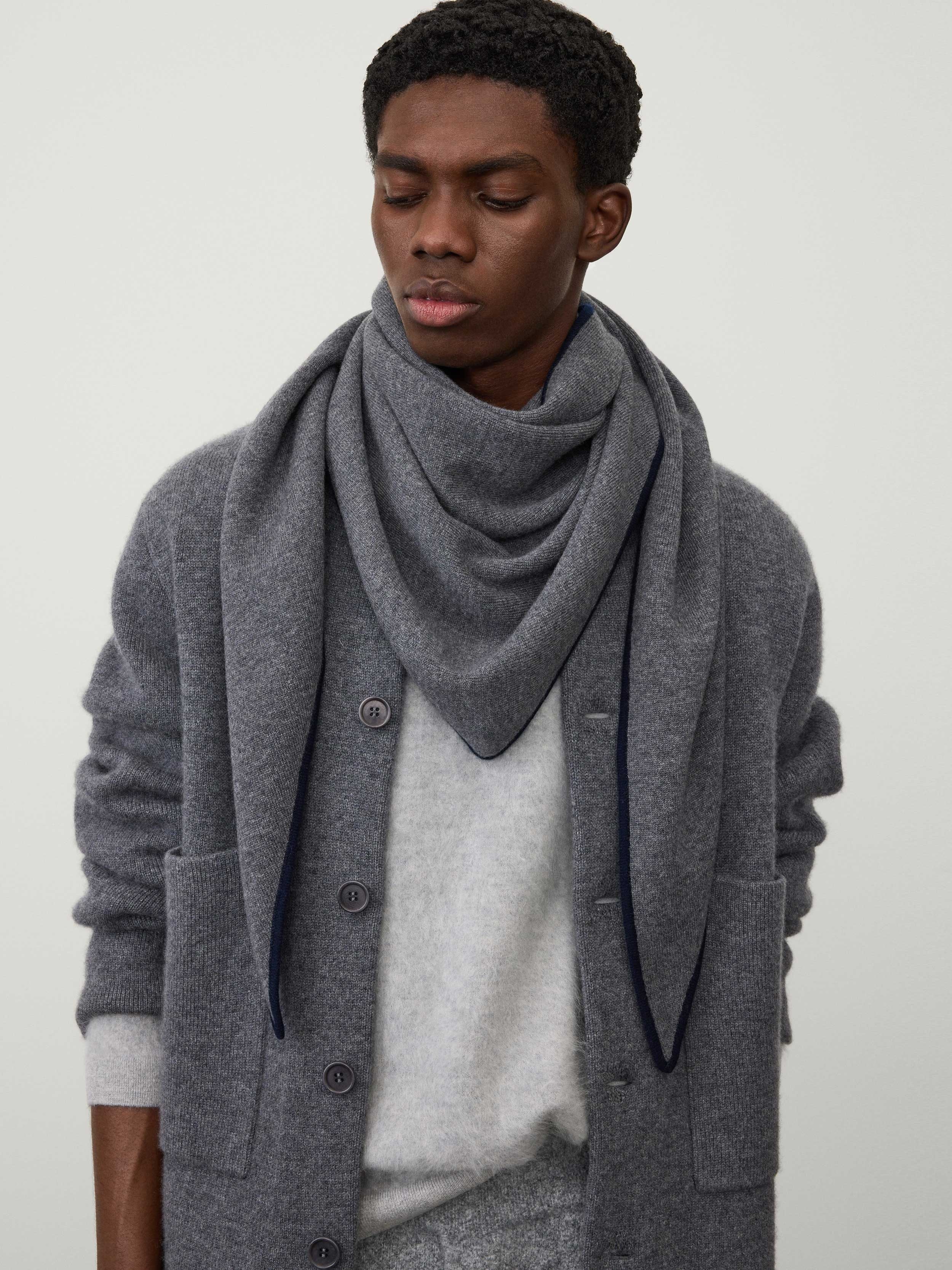 The Bandana Contrast Large Scarf - 2