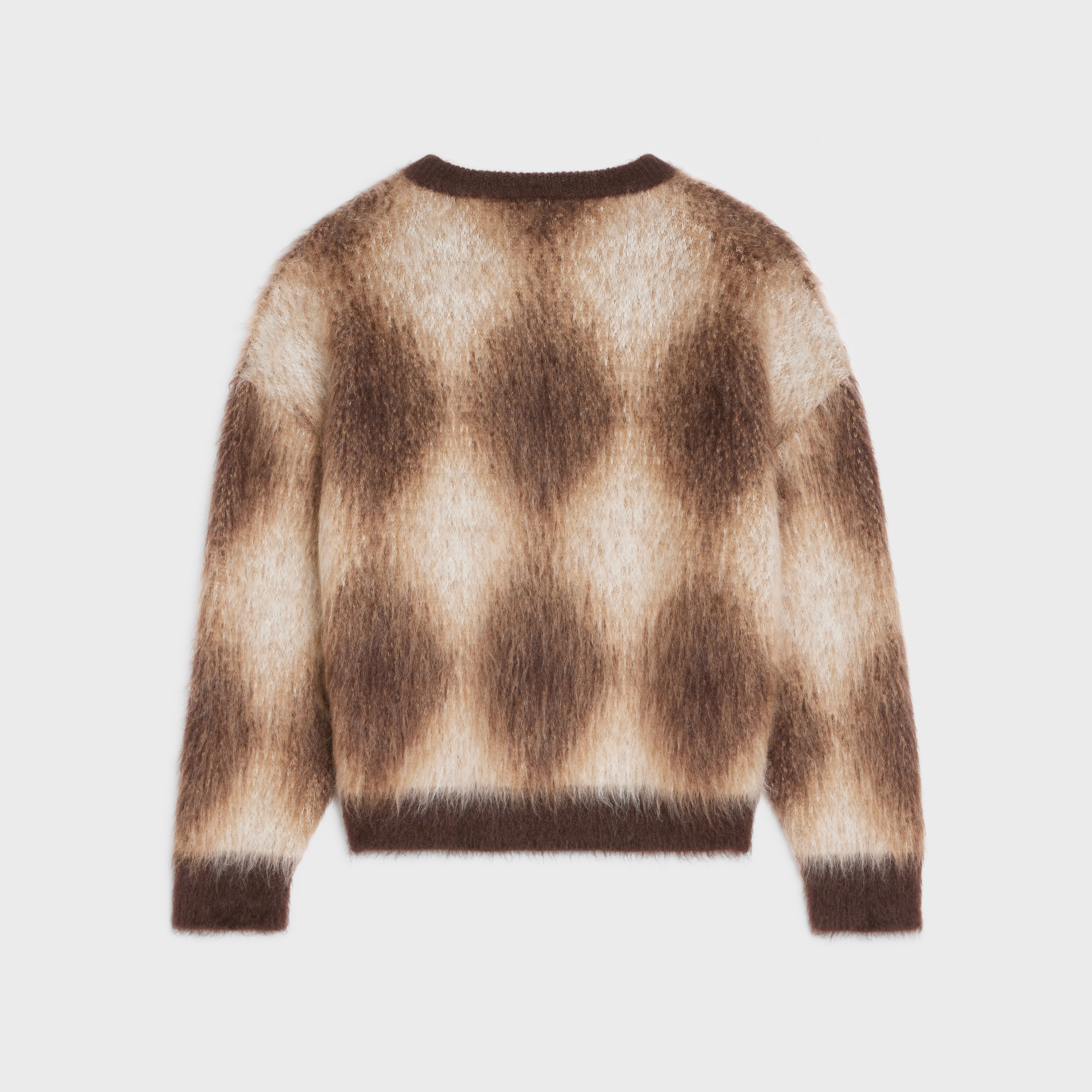 CROPPED BOXY SWEATER IN BRUSHED MOHAIR - 2