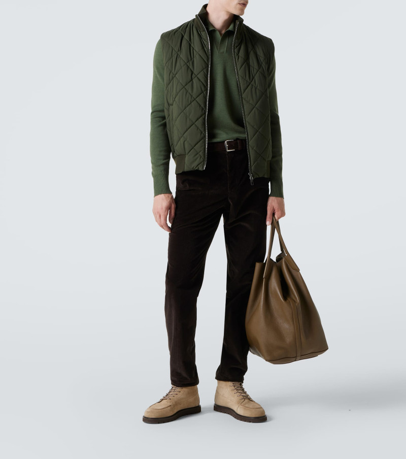 Loro Piana Virgin wool polo sweater outlook