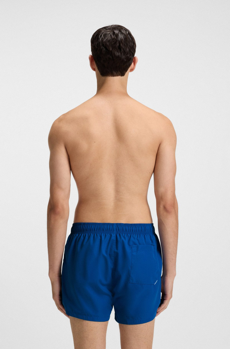 HUGO QUICK-DRY SWIM SHORTS WITH VERTICAL LOGO PRINT outlook