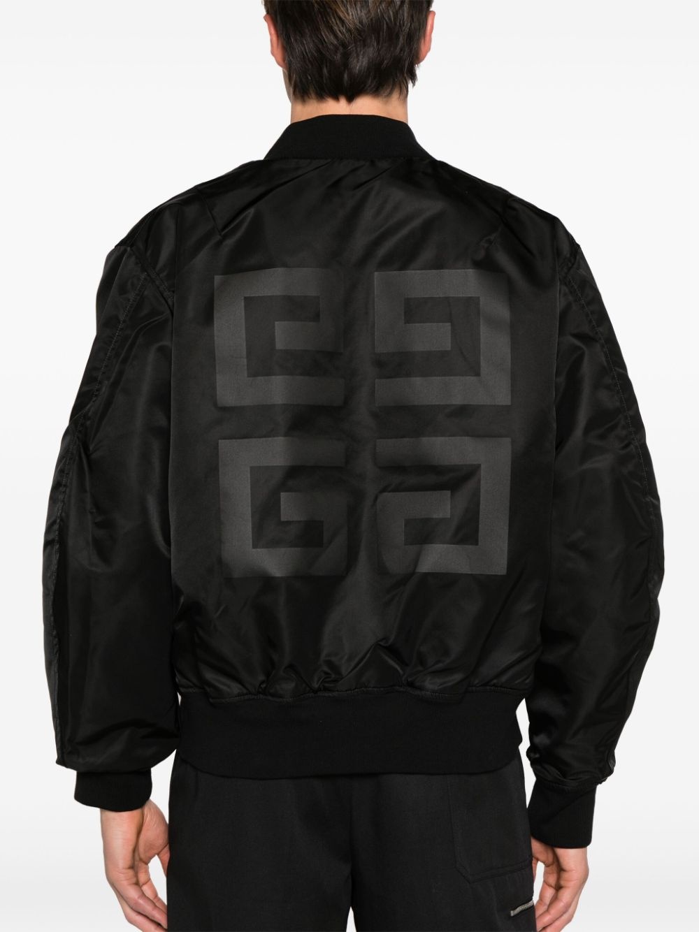 logo-print reversible bomber jacket - 6