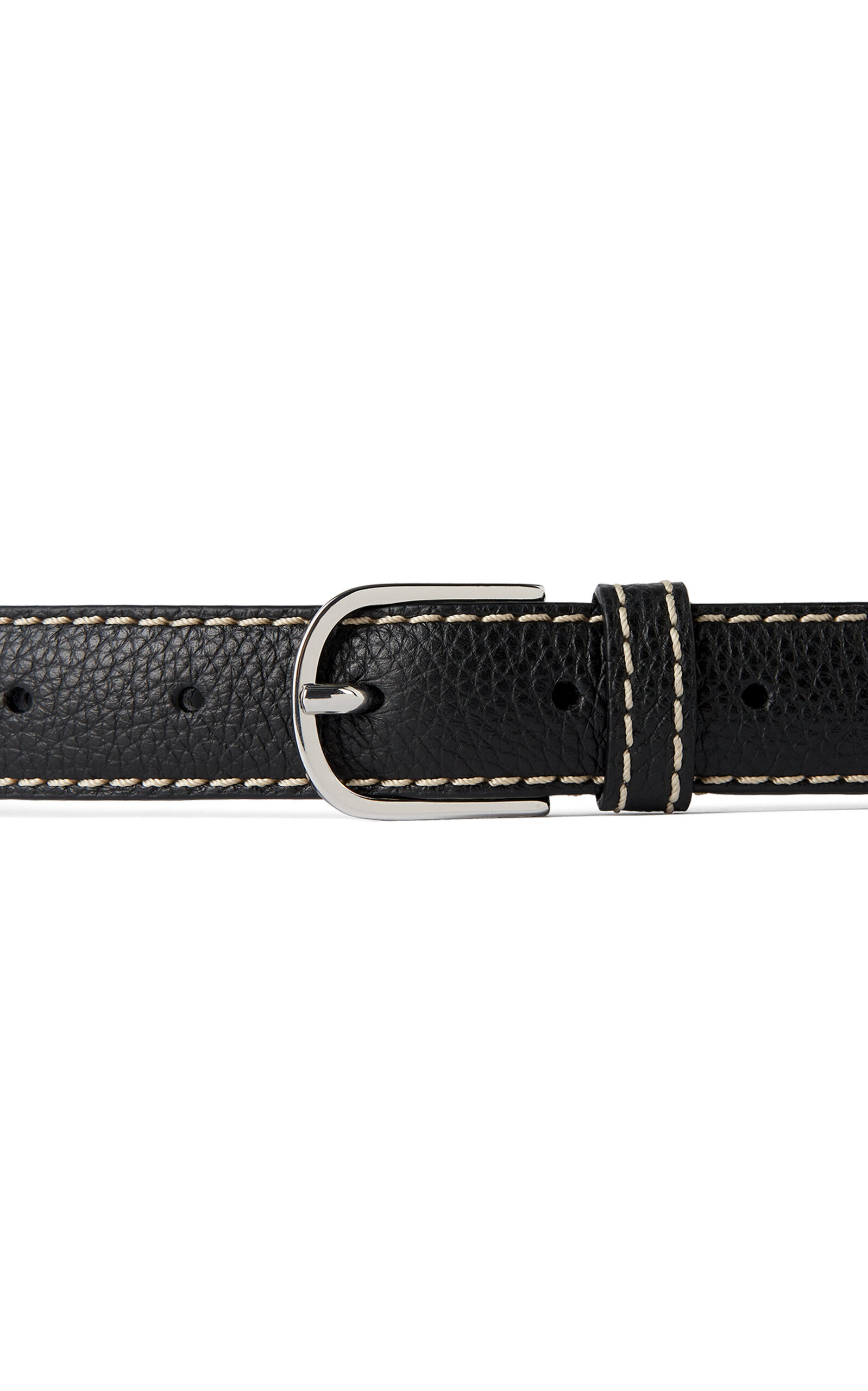 Slim Leather Belt black - 4
