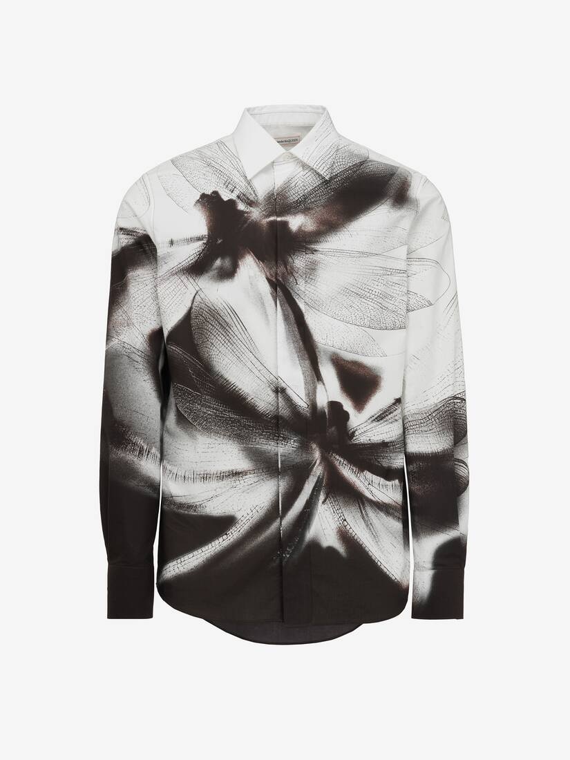 Men's Dragonfly Shadow Shirt in Black/white - 1