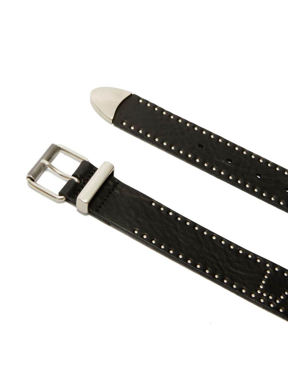 logo studded belt - 2