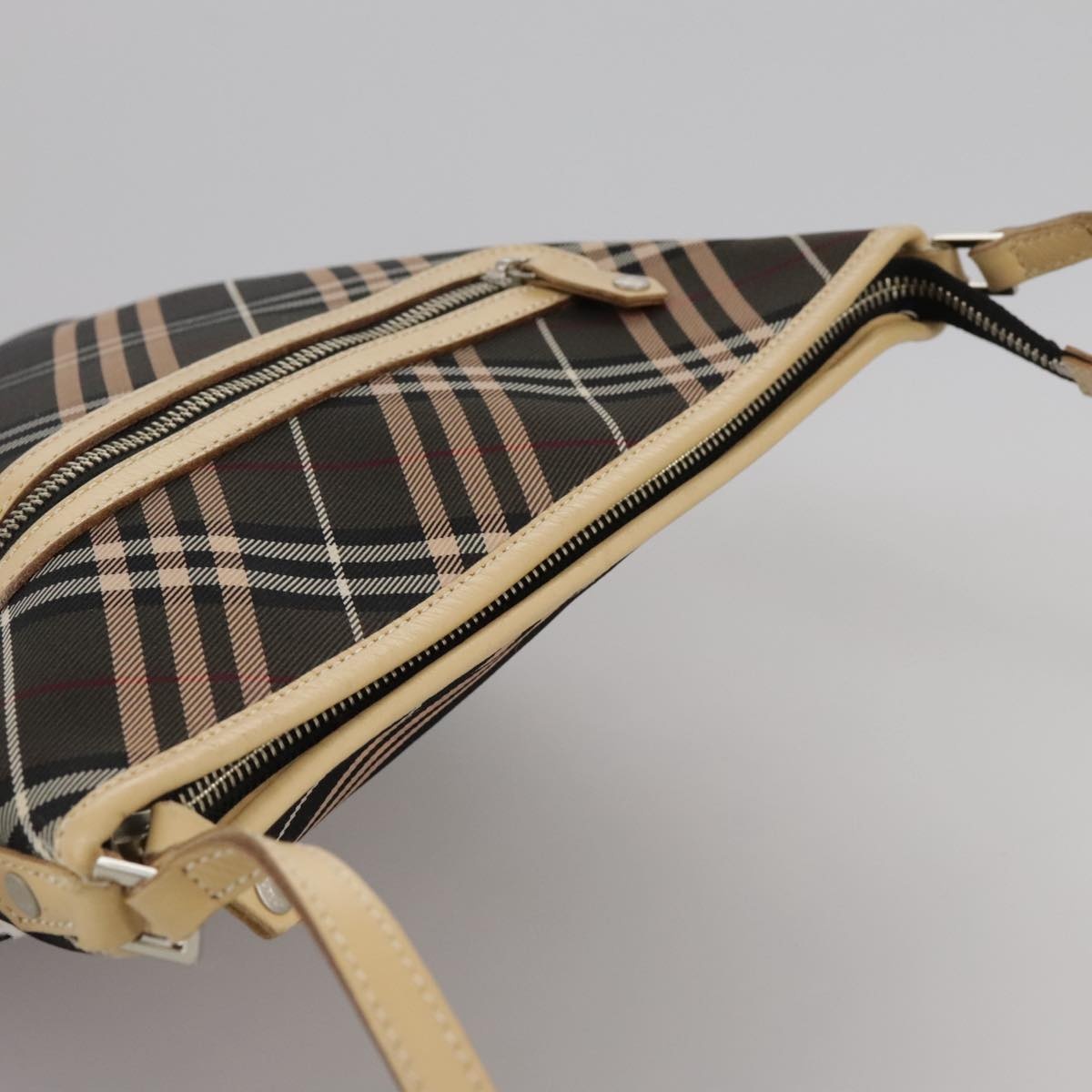 Burberry Nova Check Blue Label Shoulder Bag Canvas Brown - 6