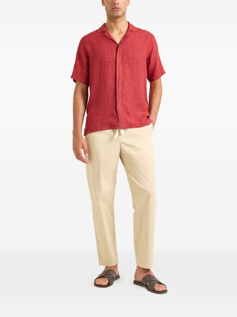 ORLEBAR BROWN Maitan linen stitched shirt outlook