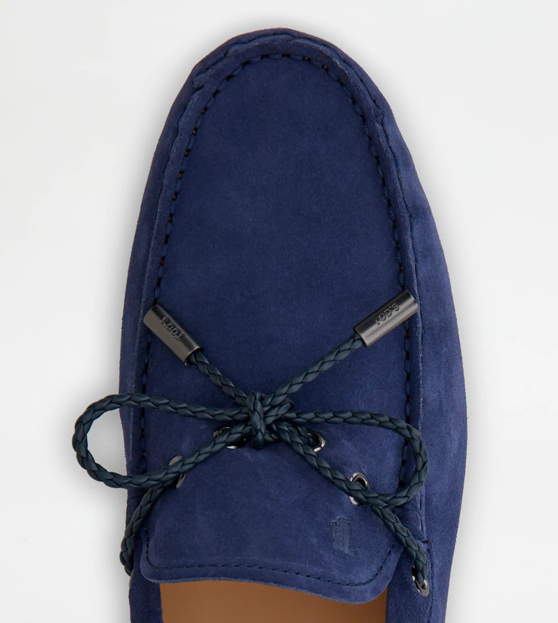 CITY GOMMINO DRIVING SHOES IN SUEDE - BLUE 3