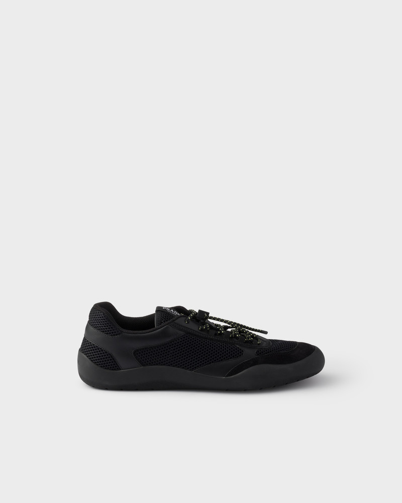 Prada Speedrock mesh fabric sneakers outlook