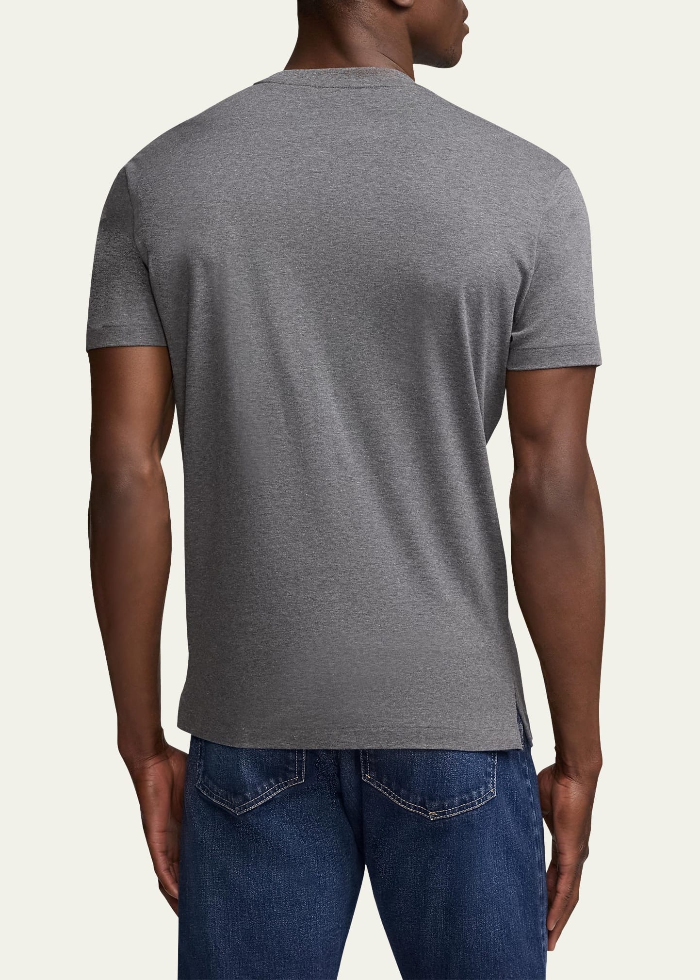 Men's Silk-Cotton Crew T-Shirt - 3