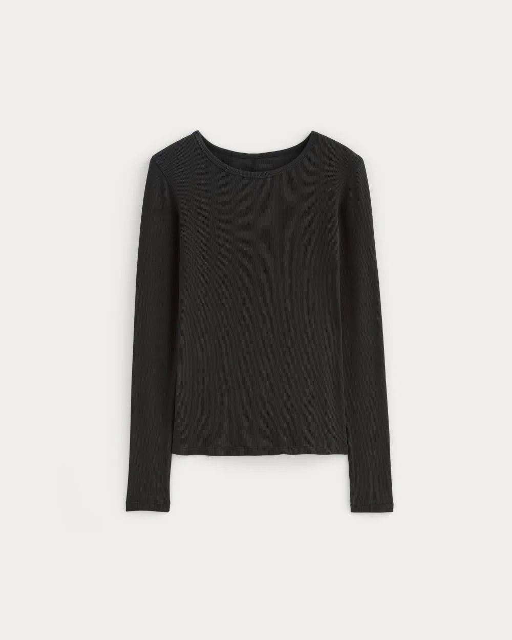 THE LUXE RIB LONG-SLEEVE CREW - 1