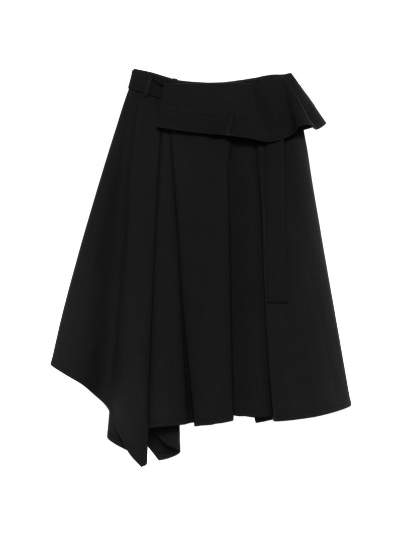 JUUN.J asymmetric midi skirt outlook
