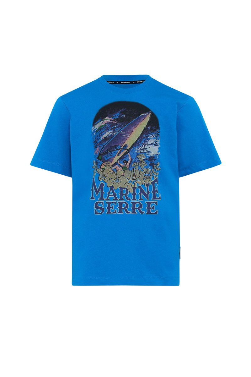 Organic Cotton Printed Crew Neck T-shirt 1