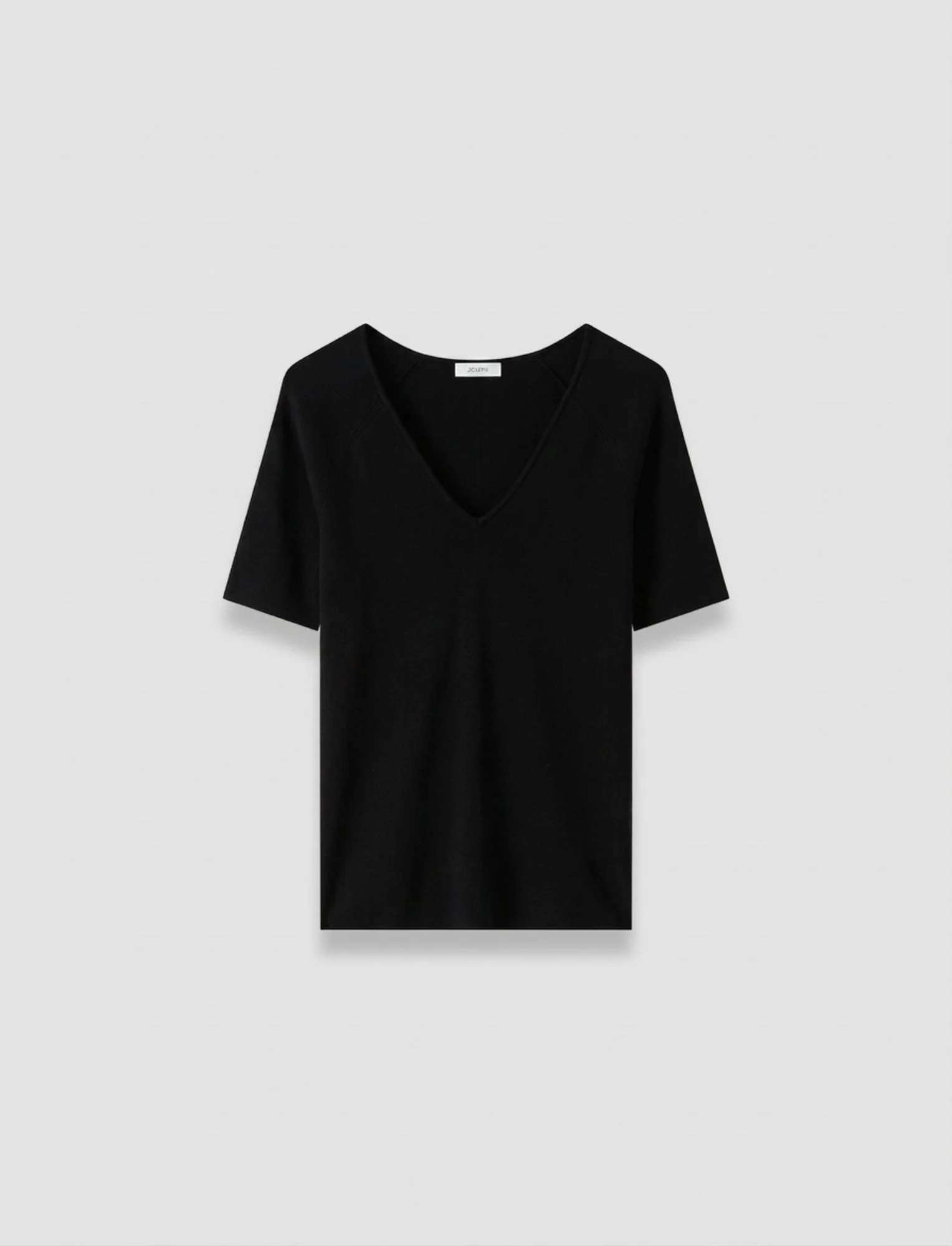 Elly Silk Stretch V Neck Top - 1