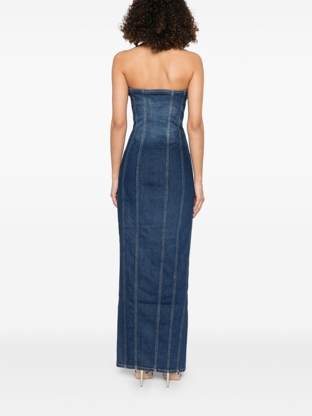 denim maxi dress - 4