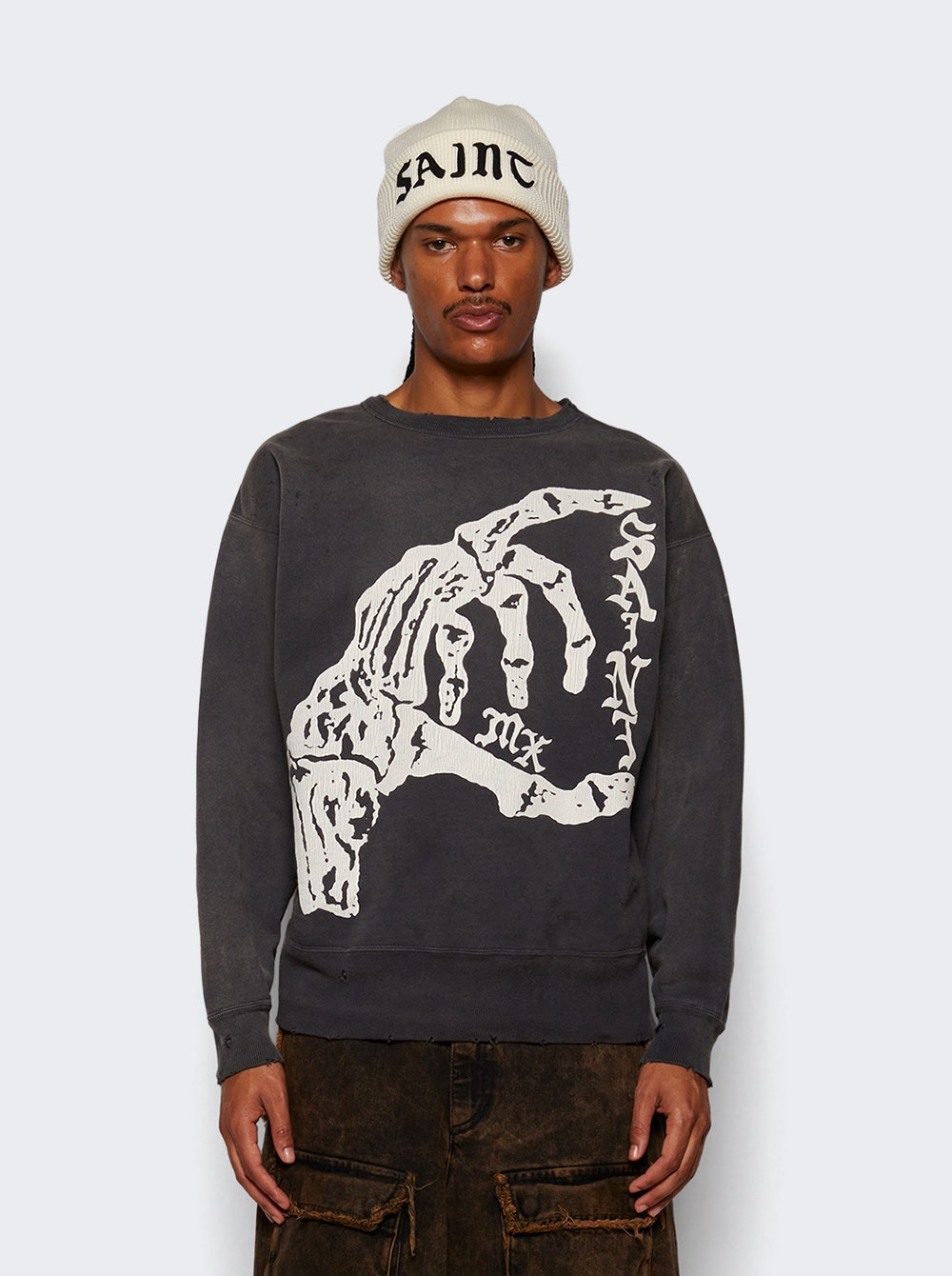 Bone Saint Sweatshirt Black - 3