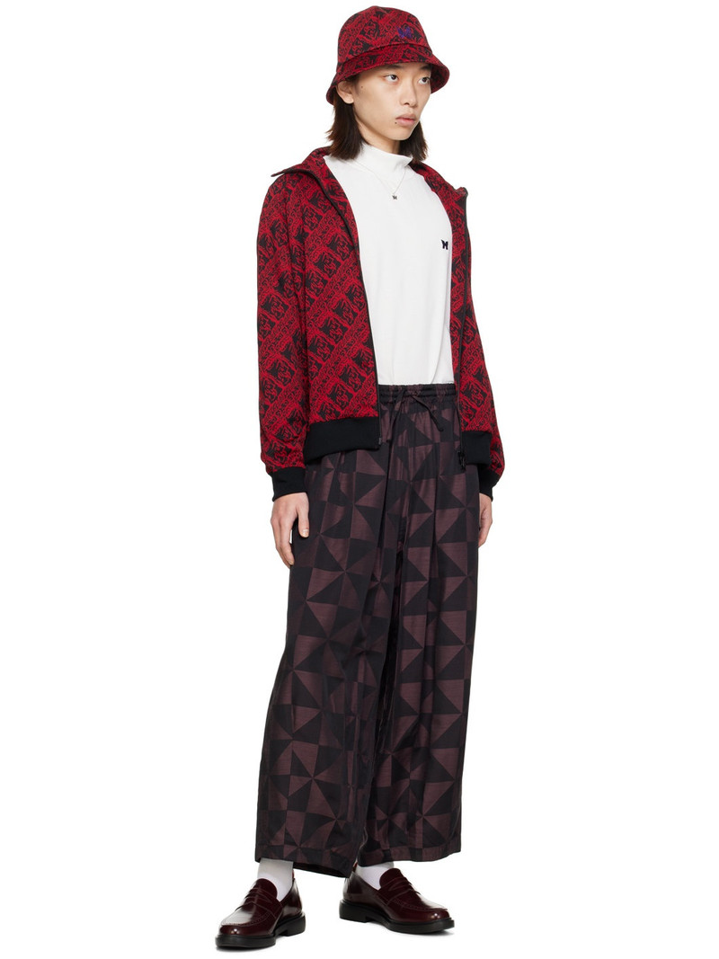 NEEDLES Red Jacquard Track Jacket outlook
