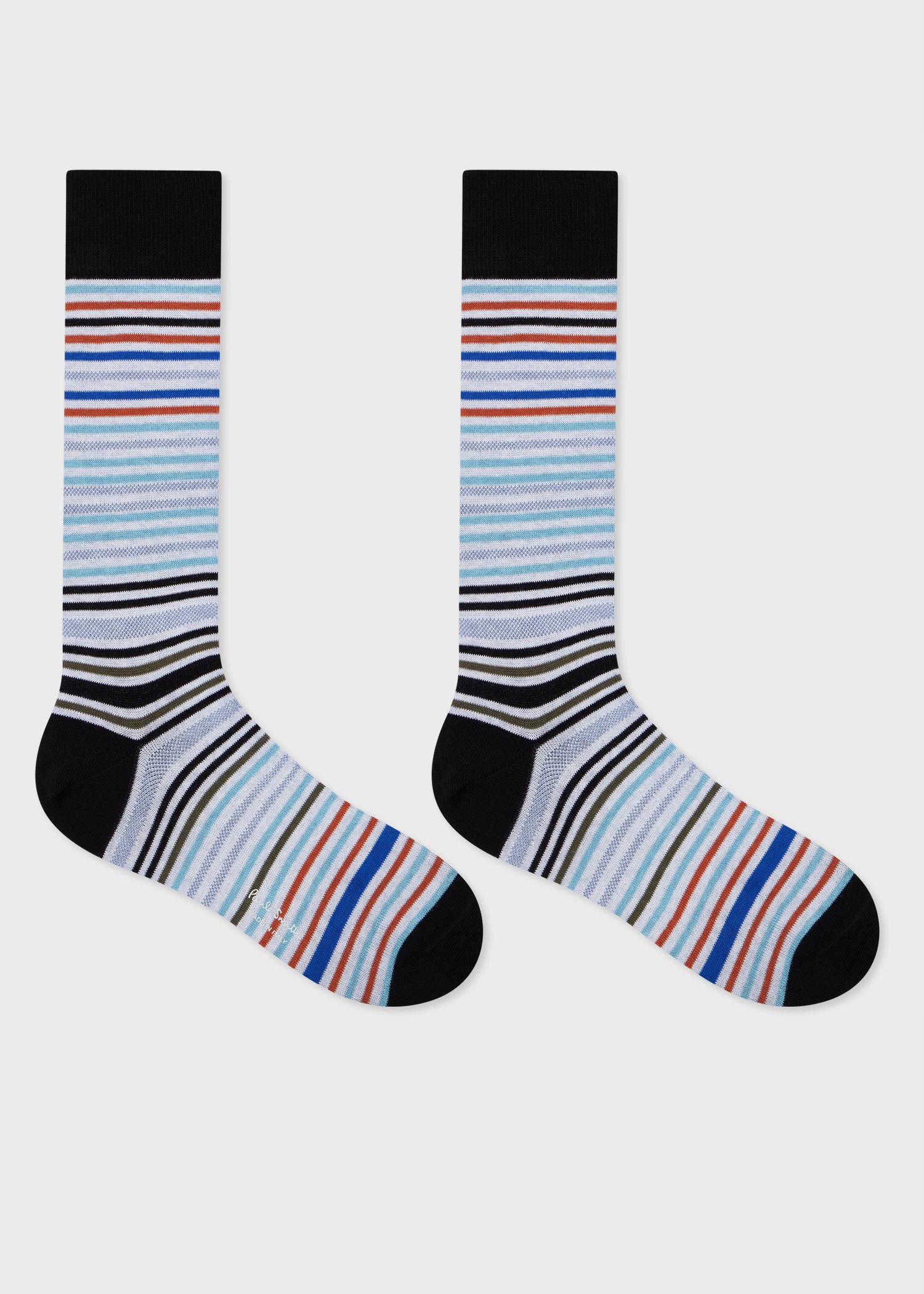 Black Multi-Stripe Socks - 2