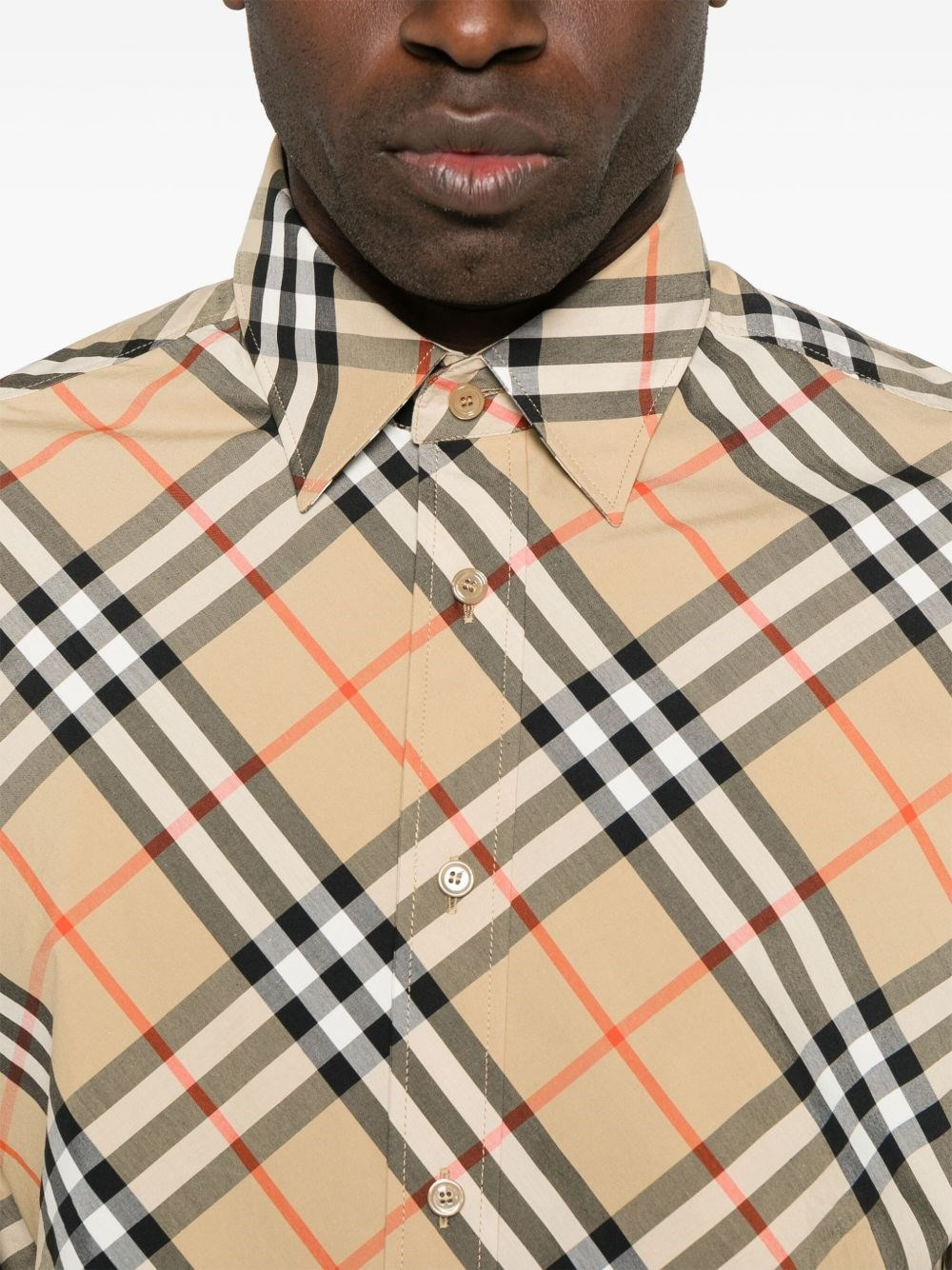 Check print shirt - 6