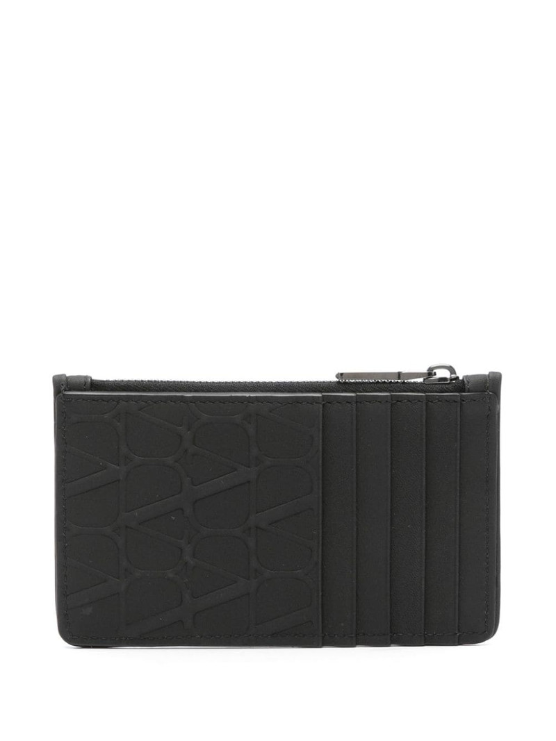 Valentino V-Logo embossed leather wallet outlook