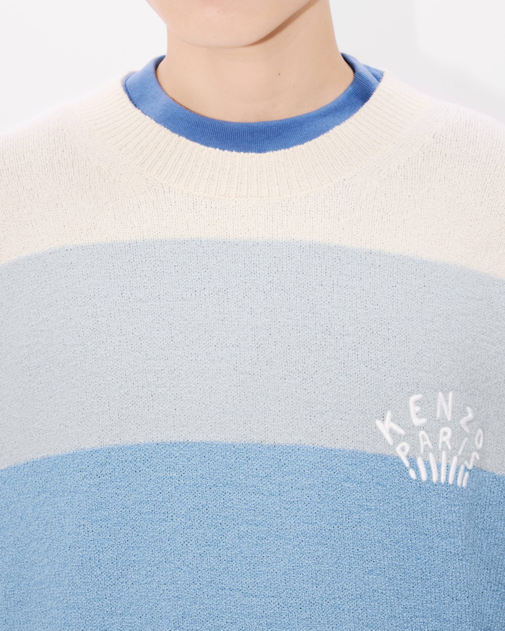 Embroidered stripes jumper in cotton blend - 6
